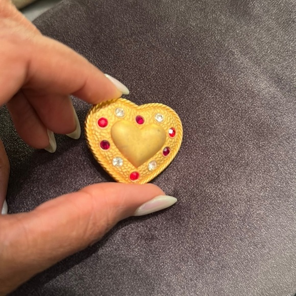 kristel saint martin Jewelry - VTG Kristel Saint Martin Paris Heart Brooch Pin